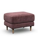 Zara Footstool in Arlan Rosewood Fabric