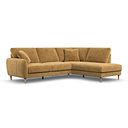 Zara Left Hand Corner Chaise Sofa in Arlan Honeycomb Fabric