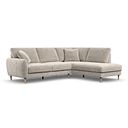 Zara Left Hand Corner Chaise Sofa in Arlan Noble Fabric