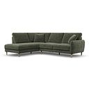 Zara Right Hand Corner Chaise Sofa in Arlan Mossy Fabric