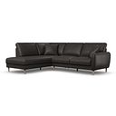 Zara Right Hand Corner Chaise Sofa in Ash Leather