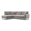 Zara Right Hand Corner Chaise Sofa in Canna Grey Fabric