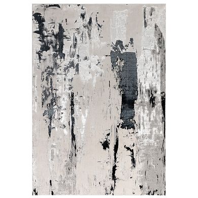 Alaska Metallic Rug 160 x 230cm - WhiteBlackSilver