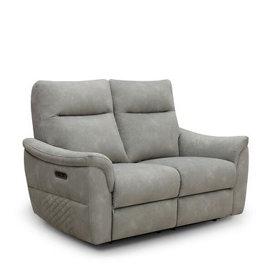 Aldo 2 Seater Recliner Sofa in Dexter Stone Fabric