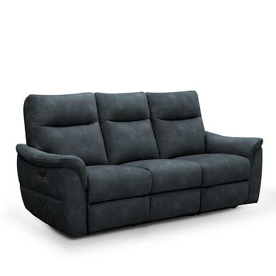 Aldo 3 Seater Recliner Sofa in Dexter Shadow Fabric