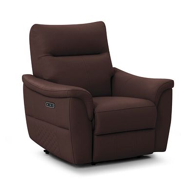 Aldo Recliner Armchair in Chestnut Leather