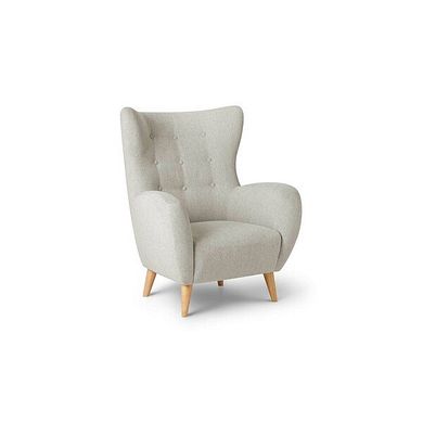 Alexander Accent Chair in Linen Cream Fabric