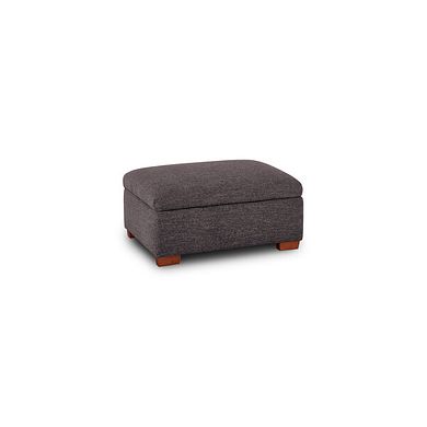 Eastbourne Storage Footstool in Andaz Charcoal Fabric