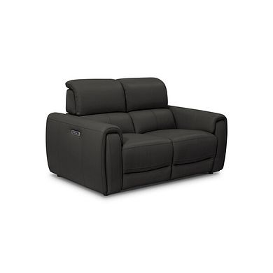 Arabella 2 Seater Power Recliner Sofa with Adjustable Power Headrest in Storm Leather