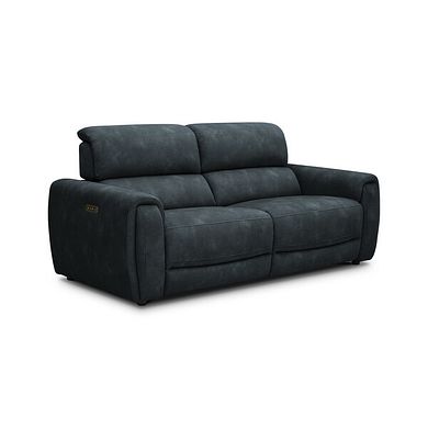 Arabella 3 Seater Power Recliner Sofa with Adjustable Power Headrest in Dexter Shadow Fabric
