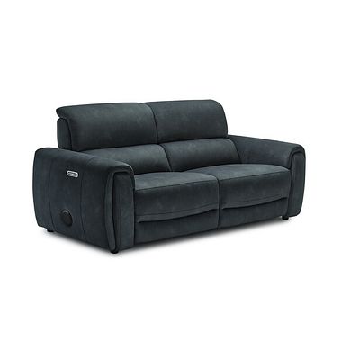 Arabella 3 Seater Power Recliner Sofa with Power Headrest and Speakers in Dexter Shadow Fabric