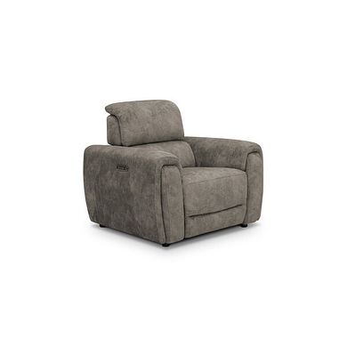 Arabella Power Recliner Armchair in Marble Mink Fabric
