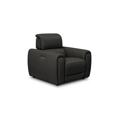 Arabella Power Recliner Armchair in Storm Leather