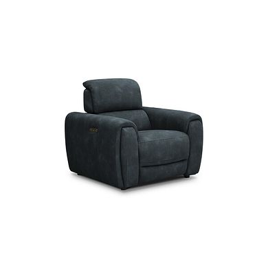 Arabella Power Recliner Armchair with Adjustable Power Headrest in Dexter Shadow Fabric