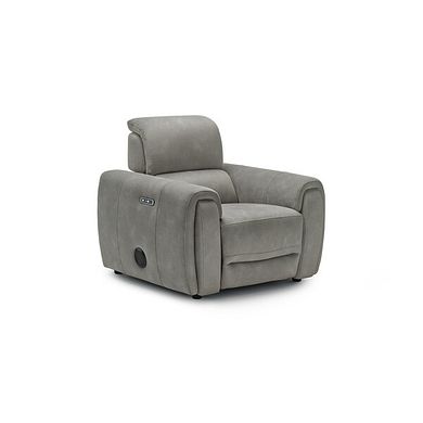 Arabella Power Recliner Armchair with Power Headrest and Speakers in Dexter Stone Fabric