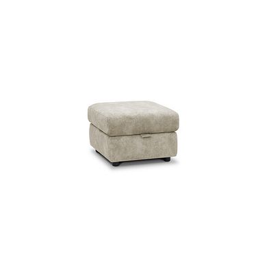 Arabella Storage Footstool in Marble Cream Fabric