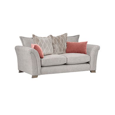 Ashby 3 Seater Pillow Back Sofa in Ivory fabric
