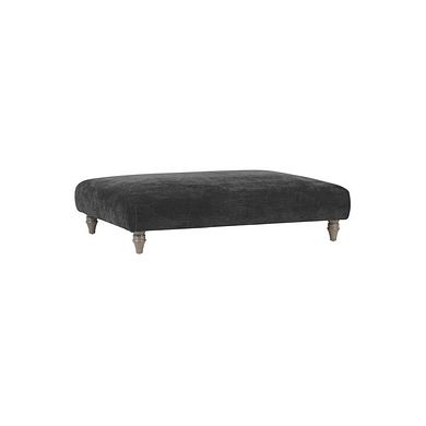 Ashby Footstool in Anthracite fabric