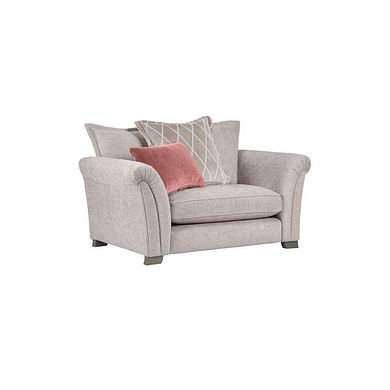 Ashby Pillow Back Loveseat in Ivory fabric