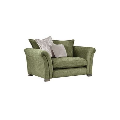 Ashby High Back Loveseat in Olive fabric