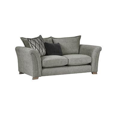 Ashby 3 Seater High Back Sofa in Platinum fabric