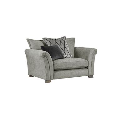 Ashby Pillow Back Loveseat in Platinum fabric
