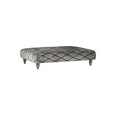 Ashby Footstool in Smoke Fabric
