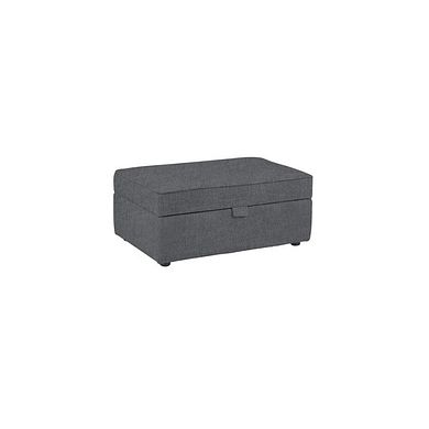 Ashby Storage Footstool in Steel fabric