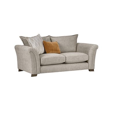 Ashby 3 Seater High Back Sofa in Stone fabric