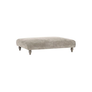 Ashby Footstool in Stone fabric