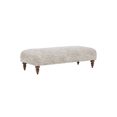Bassett Footstool in Truffle Fabric