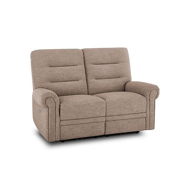 Eastbourne Recliner 2 Seater with USB in Dorset Beige Fabric