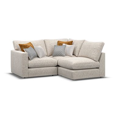 Malvern 3 Seat Left Hand Modular Corner Sofa in Beige fabric - Group 6