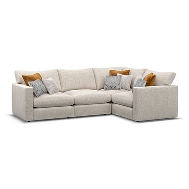 Malvern 4 Seat Modular Corner Sofa in Beige fabric - Group 2