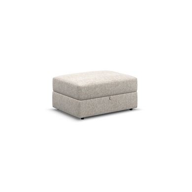 Malvern Storage Footstool in Beige fabric