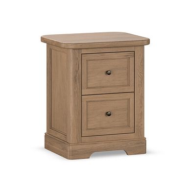 Brennan Antique Finish Solid Oak 2 Drawer Bedside