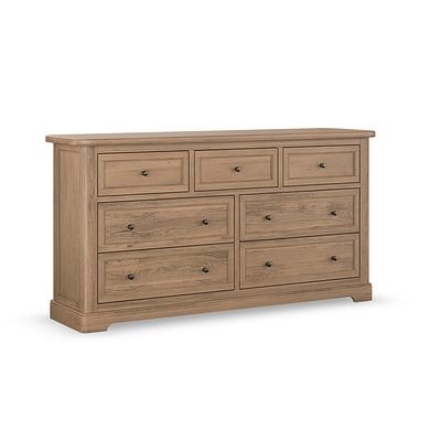 Brennan Antique Finish Solid Oak 3+4 Chest of Drawers