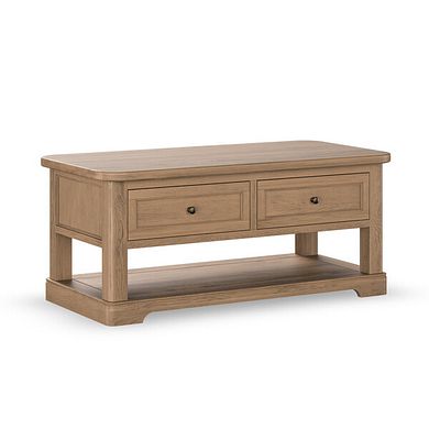 Brennan Antique Finish Solid Oak Coffee Table