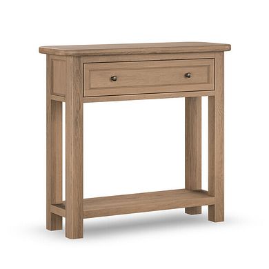 Brennan Antique Finish Solid Oak Console Table