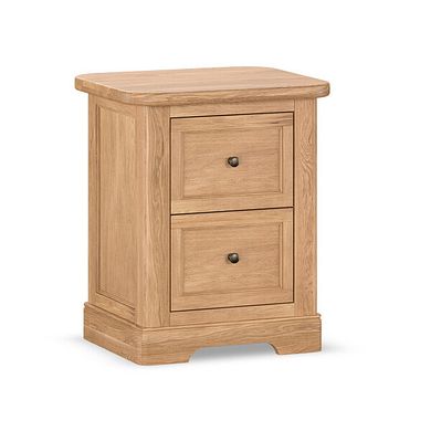 Brennan Natural Solid Oak 2 Drawer Bedside 