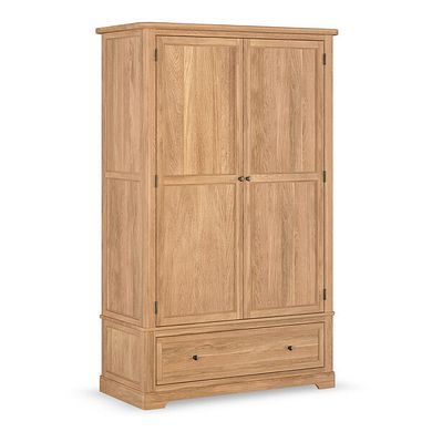 Brennan Natural Solid Oak Double Wardrobe
