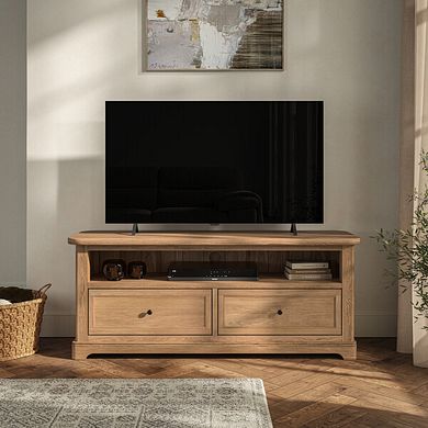 Brennan Natural Solid Oak Large TV Unit