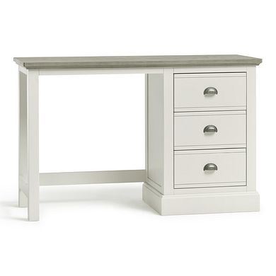 Brompton Painted Acacia and Ash Top Desk - Solid Hardwood