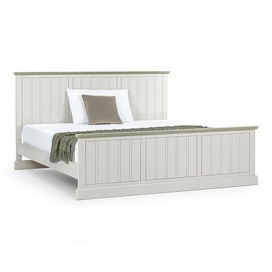 Brompton Painted Acacia and Ash Top Super King-size Bed - Solid Hardwood
