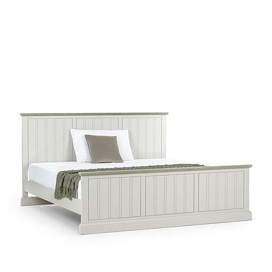 Brompton Painted Acacia and Ash Top Super King-size Bed - Solid Hardwood