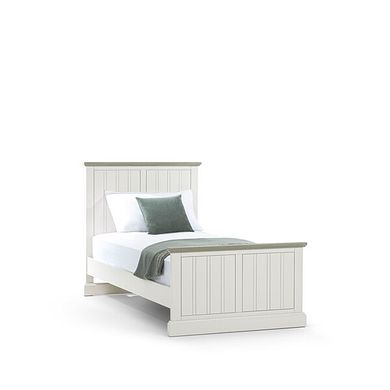 Brompton Painted Acacia and Ash Top Single Bed - Solid Hardwood