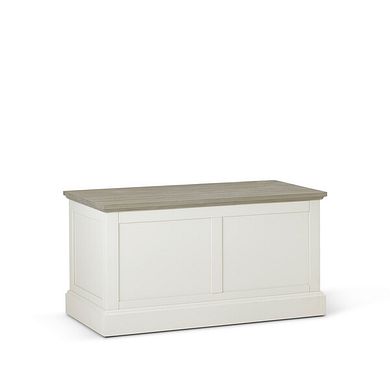 Brompton Painted Acacia and Ash Top Blanket Box - Solid Hardwood