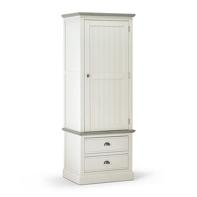Brompton Painted Acacia and Ash Top Small Larder - Solid Hardwood