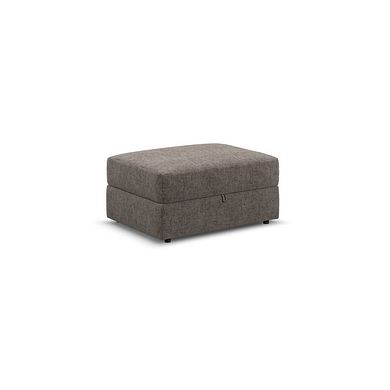 Malvern Storage Footstool in Brown fabric