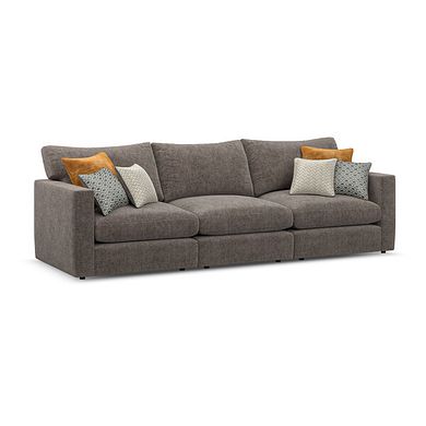 Malvern 3 Seater Modular Sofa in Brown fabric - Group 9
